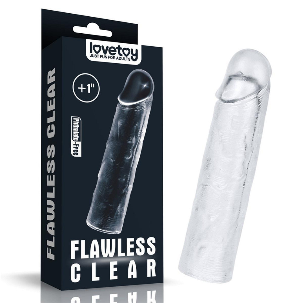 Насадка на член Flawless Clear Penis Sleeve Add 1'' Sex Aura Киев - изображение 2