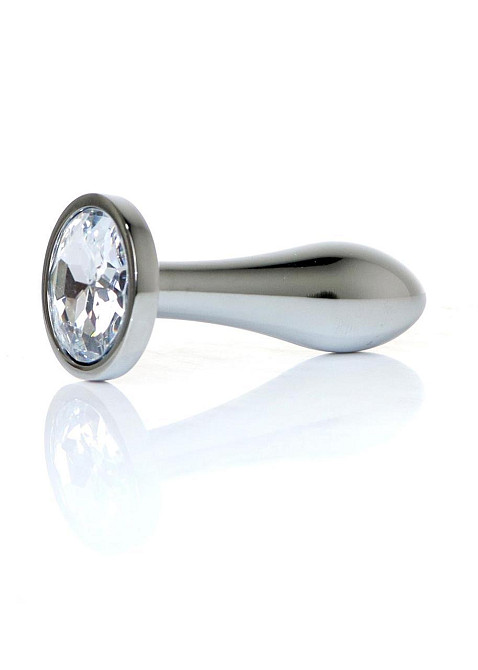 Анальна пробка - Jewellery Silver Plug Clear S Sex Aura Київ - фото 2
