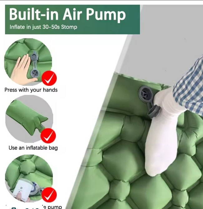 Самонадувающийся коврик для кемпинга | Туристический матрас | Надувной мат. Харьков - изображение 11