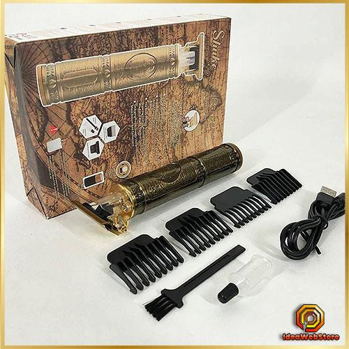 Машинка Для Стрижки Аккумуляторная Мужская Электрическая Триммер Для Бороды Золотистый Беспроводная Shuke Киев - изображение 1