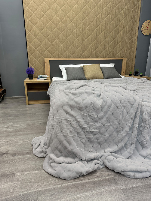 Плед-покрывало Шиншилла 210х220 см (+-5см) Светло-серый (87-021) Киев - изображение 7