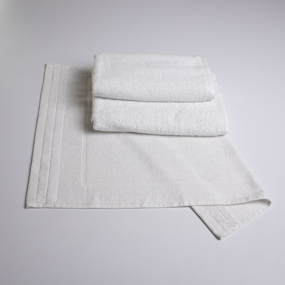 Набір банний махровий 3шт GM Textile 50х70см, 50х90см, 70х140см (Білий) Суми - фото 1