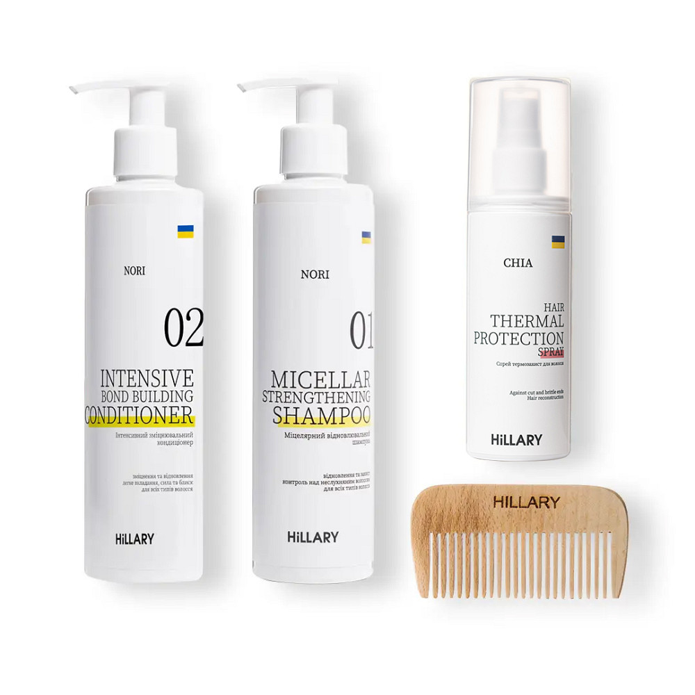 Набір для всіх типів волосся Intensive Nori Bond with Thermal Protection Hillary Київ - фото 1
