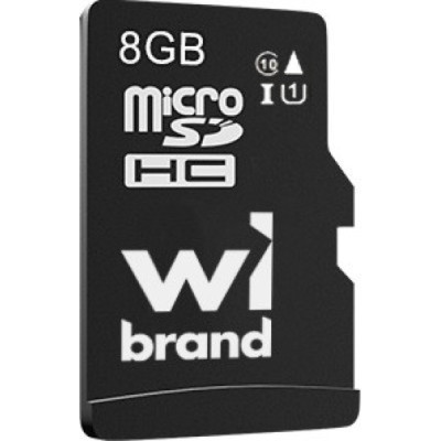 Карта пам&apos;яті Wibrand 8GB mictoSD class 10 (WICDHC10/8GB) Вінниця - фото 1