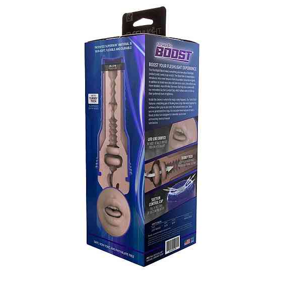Мастурбатор-ротик Fleshlight Boost Blow Light Medium Flesh, плаваючі кільця Turbo Tech Sex Aura Київ