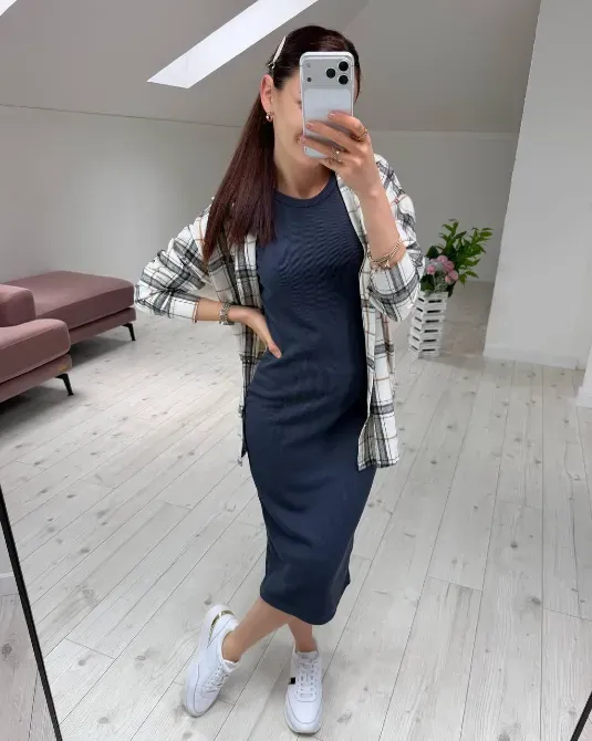 Купити жіноче плаття рубчик та жіночу фланелеву сорочку недорого в Україні. Одеса - фото 5