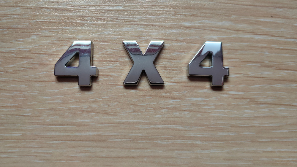 Металеві цифри 4х4 на кузов авто не іржавіють Київ - фото 1