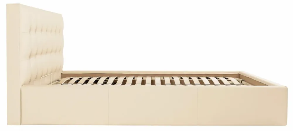 Ліжко Двоспальне Chester New Comfort 180 х 200 см Fly 2207 З підйомним механізмом та нішою для білизни Бежевий Київ - фото 5
