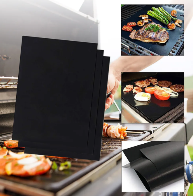 Многоразовый антипригарный коврик для гриля 40x33 см Киев - изображение 1