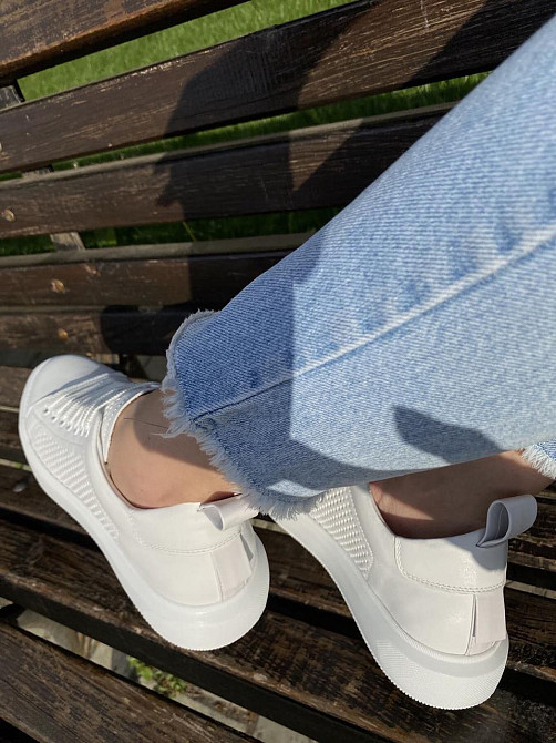 Kentro Кросівки жіночі KENTO 1527 білі (весна-літо, шкіра натуральна) (3498) Коломия - фото 8