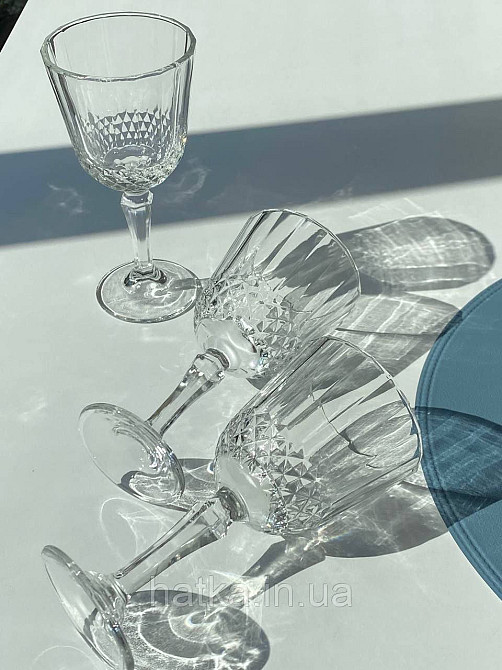 Набір келихів 6 шт "Джесика" 215 мл для вина прозорий для дому та ресторану Київ - фото 6