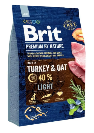 Сухой корм Брит Brit Premium Dog Light для взрослых собак, 3 кг Винница