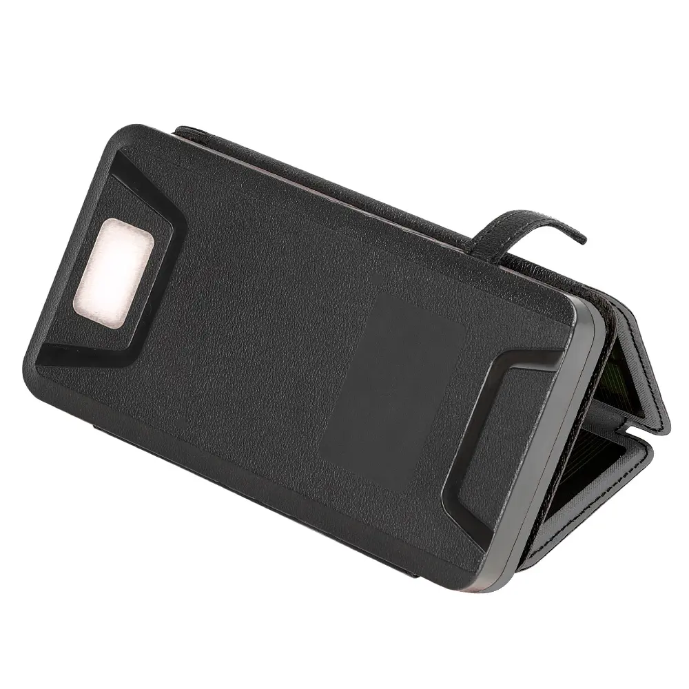 Универсальная зарядная батарея PowerBank iBattery YD-820S 26800mAh с солнечными панелями и фонариком (Черный) Винница - изображение 8