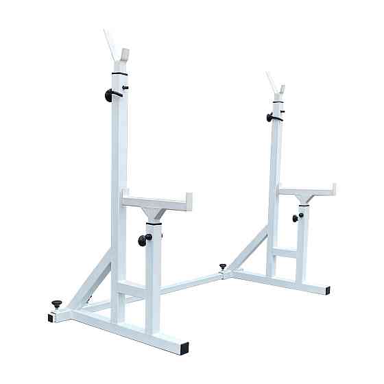 Стійки під штангу 40 на 40 мм зі страхувальними упорами Білий Київ