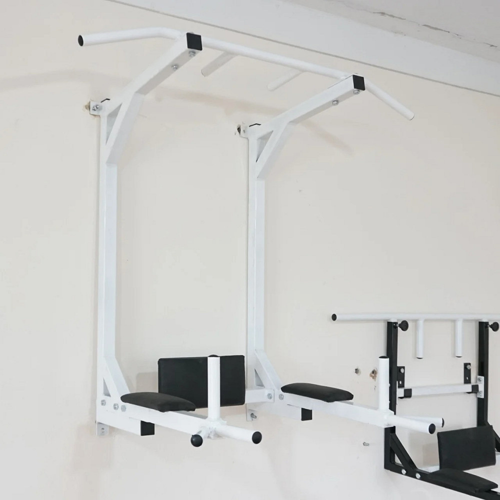 Спортивный настенный турник + брусья складные + пресс 4 в 1 А382 для дома Белый Киев - изображение 3