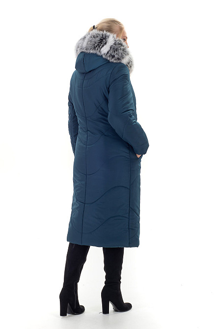 Женское зимние длинное пальто куртка большие размеры с мехом. 52-66р Киев - изображение 5