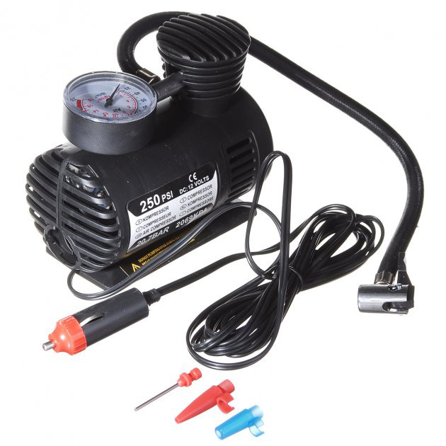 Портативні автокомпресори, Автомобільний компресор для шин коліс, Компресор для коліс машини VL-99 Львів - фото 4