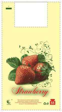 Пакет майка тип FA 30см 55см Полуниця "Комсерв" (100 шт) Харків