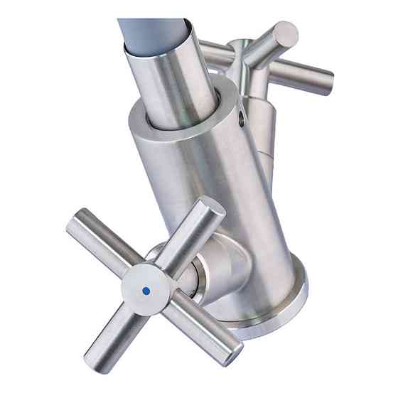 Кухонний змішувач з силіконовим гнучким виливом Mixxus DVE-011 Refl.Gray з нержавіючої сталі (MI6081) Харків