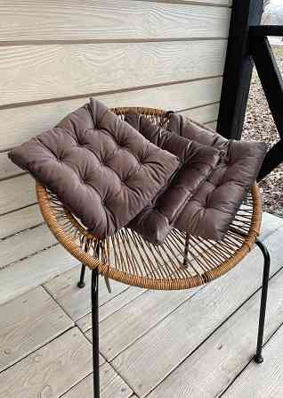 Подушка для стільців (40x40х5 см) Decorator Velour колір бурий 84-121 Київ