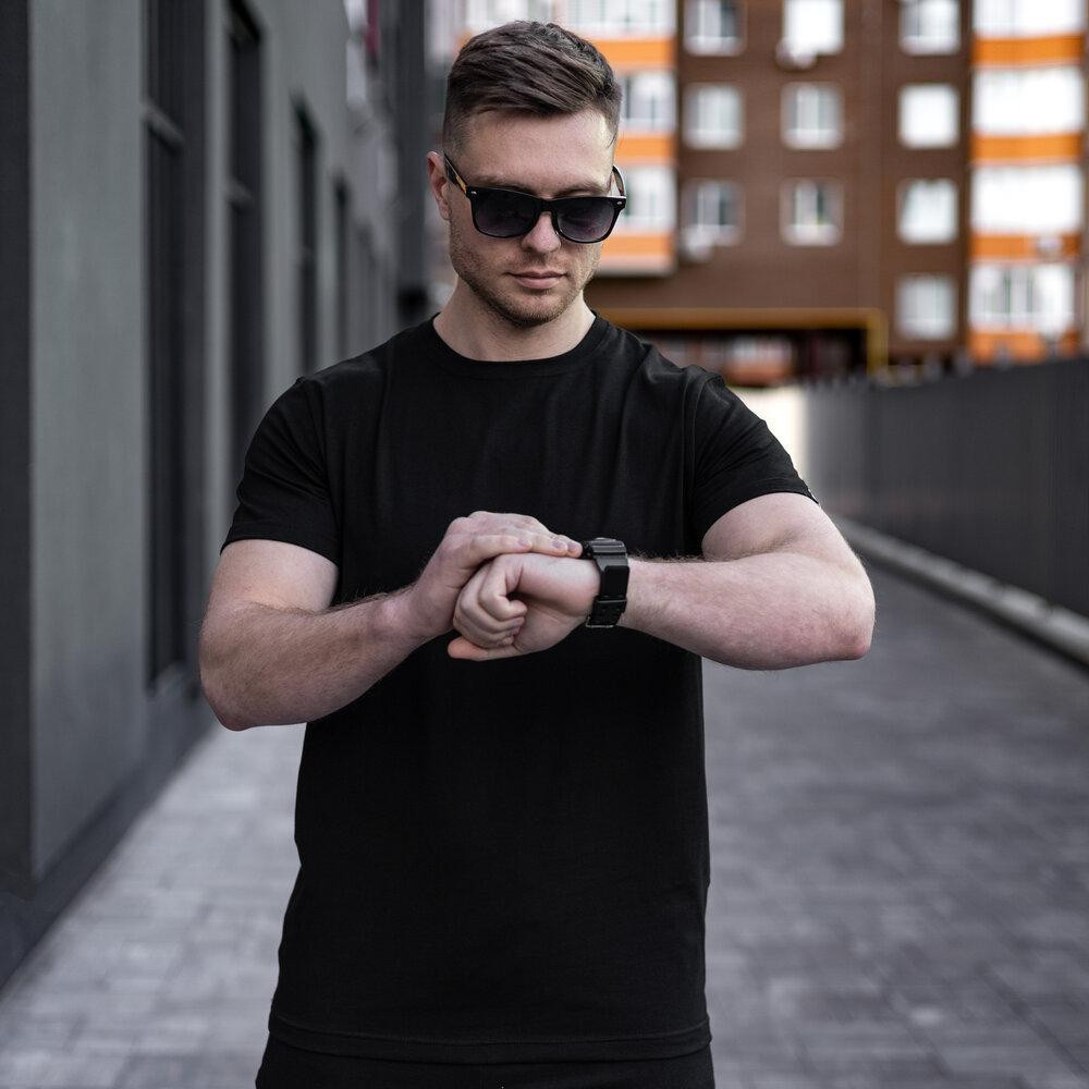 Чоловіча футболка бавовняна Pobedov Peremoga чорна Київ - фото 5