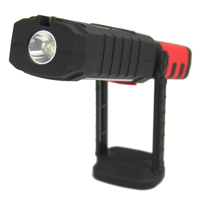 Ліхтарик багатофункційний LED 240 lm з опцією PowerBank червоно-чорний Київ - фото 3