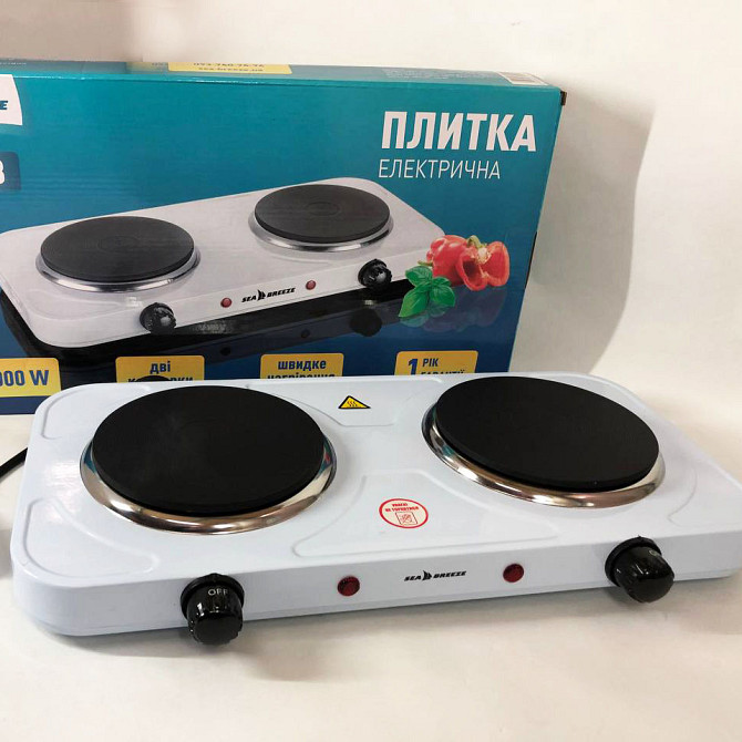 Портативная плита электро Sea, Плита для готовки пищи Электрическая кухонная с двумя дисками YZ-68 Львов - изображение 10