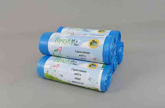 Пакет мусорный 35литров (30шт HD) Супер Торба синий (1 рул) Харьков