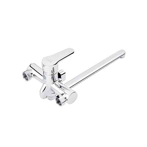 Змішувач для ванни Kroner KRM Elbe - C070 з душовим гарнітуром, хром Київ