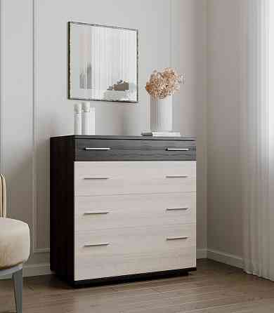 Комод для постельного белья Эверест К-2 80х45х85 венге темний + дуб молочний (телескопы) (DTM-2449) Львов