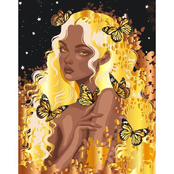 Картина по номерам ArtCraft Золотая фея с металлизированными красками 40х50 см (10112-AC) Харьков - изображение 2