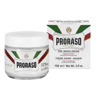 Крем для бритья Proraso для чувствительной кожи перед бритьем с экстрактом зеленого чая и овса 100 мл (8004395000036) Винница