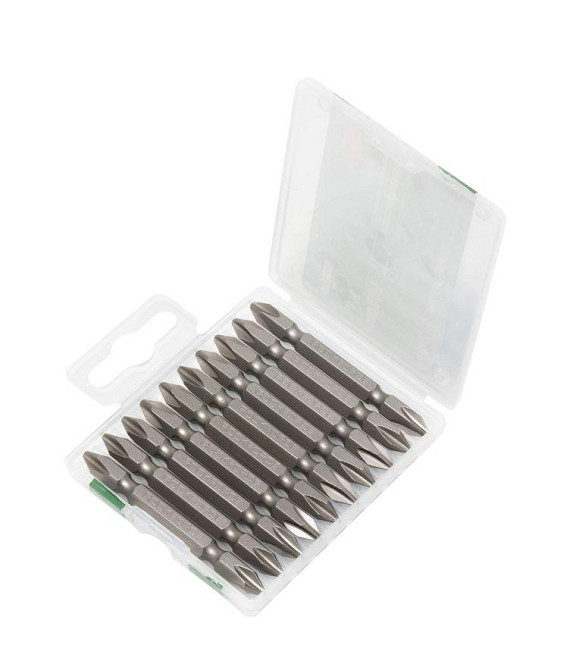 Набір біт 10пр. 1/4" Philips (PH2xPH2; L-65мм) в пластиковому футлярі Одеса - фото 1