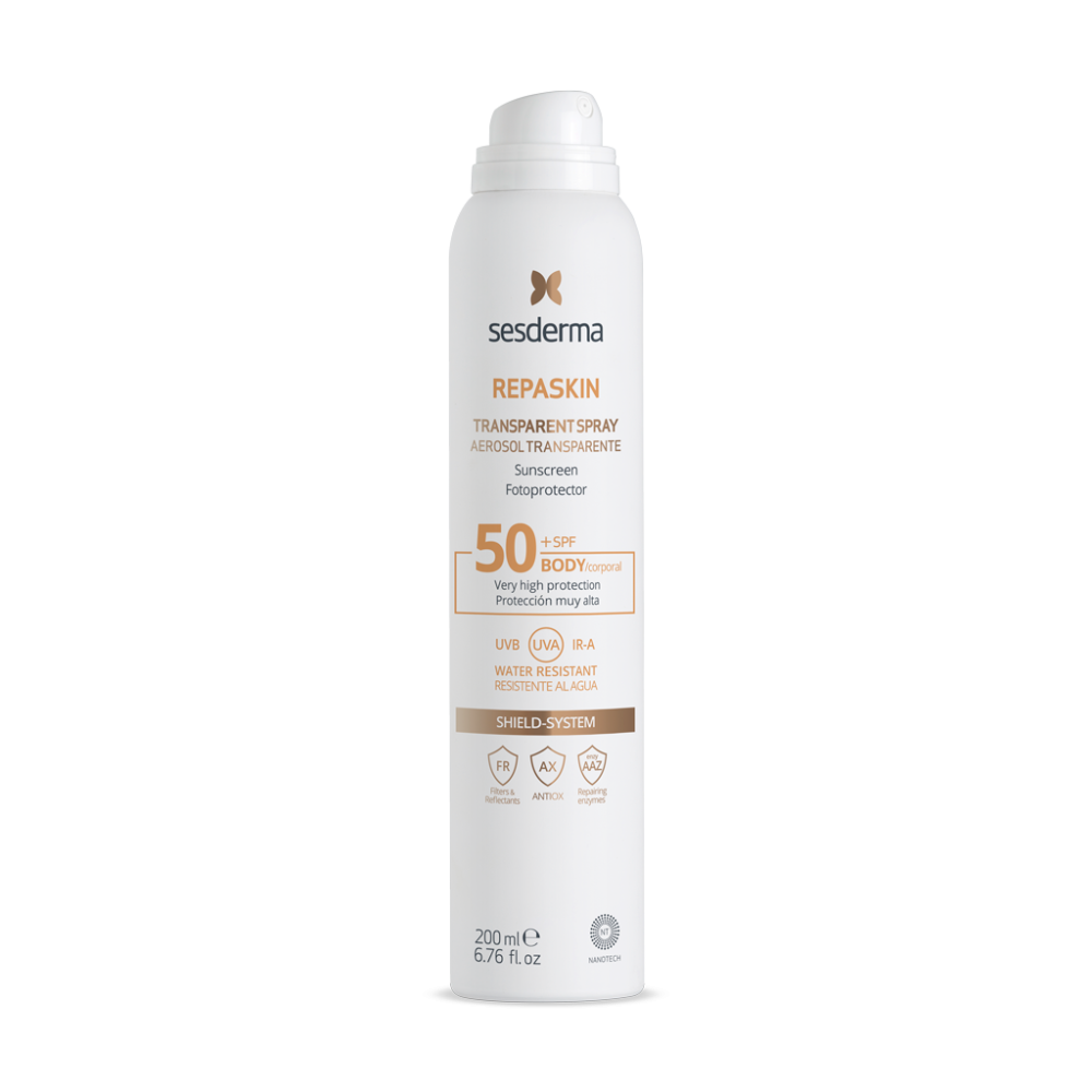 Сесдерма Солнцезащитный спрей для тела Sesderma Repaskin Transparent Spray SPF 50, 200 мл Днепр - изображение 1
