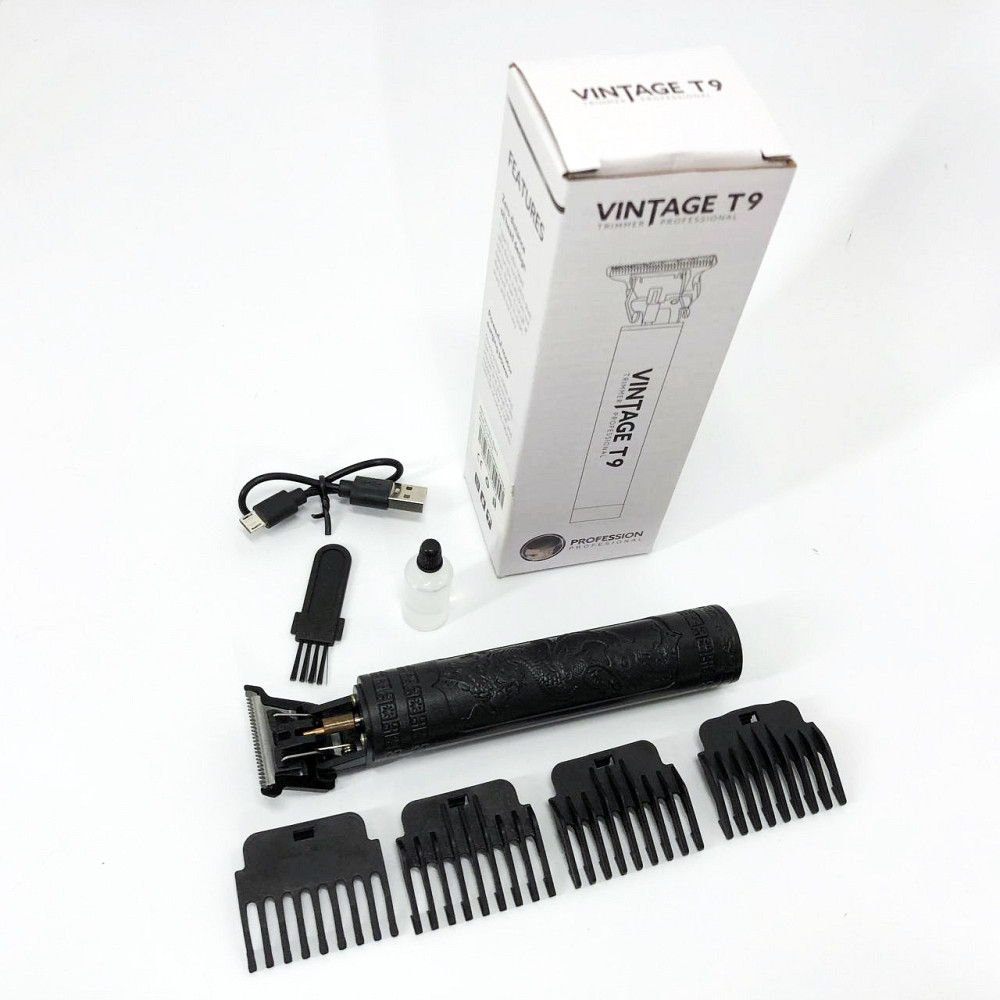Набор для удаления волос с зарядным устройством Vintage T9-2, Машинка-тример для стрижки беспроводная BX-98 Львов - изображение 4
