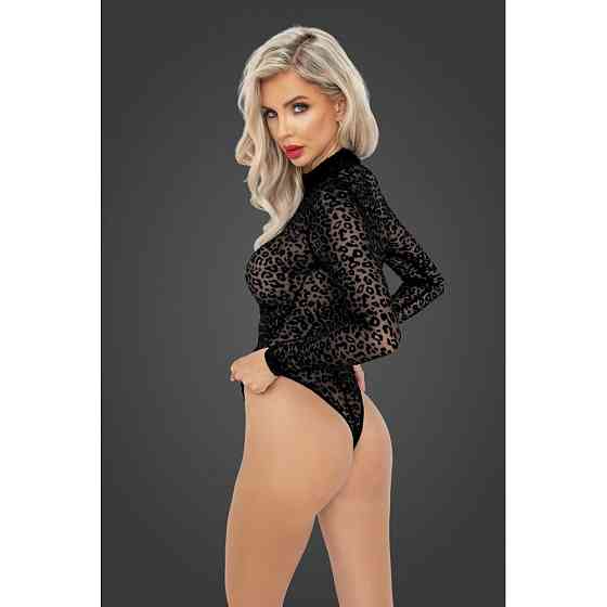 Сексуальне боді з леопардовим принтом M F287 Noir Handmade Sex Aura Київ