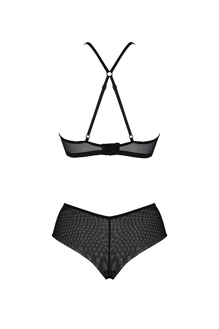 Комплект Passion KERRIA BIKINI black, XXL/XXXL, бралетт и трусики-бикини Sex Aura Киев - изображение 4