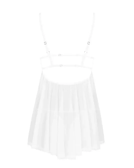 Пеньюар і трусики Obsessive Heavenlly babydoll & thong XS/S Львов - изображение 4