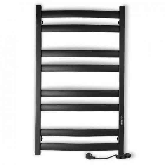 Електрична сушарка для рушників Laris Зебра Атлант ЧКЧ8 500Х900 Е чорний, правильне під'єднання Київ