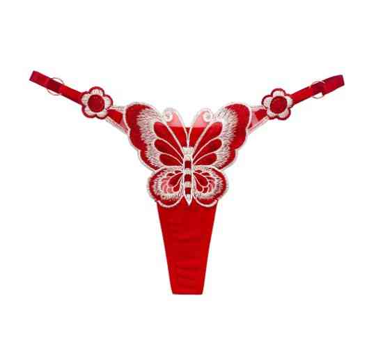 Труси з метеликом one size червоно-білий Київ
