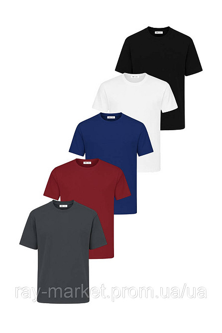 Набор базовых футболок Ray Premium Fit мужские 5 шт, цвет комбинированный (U0102-5PACK3) XL Киев - изображение 1