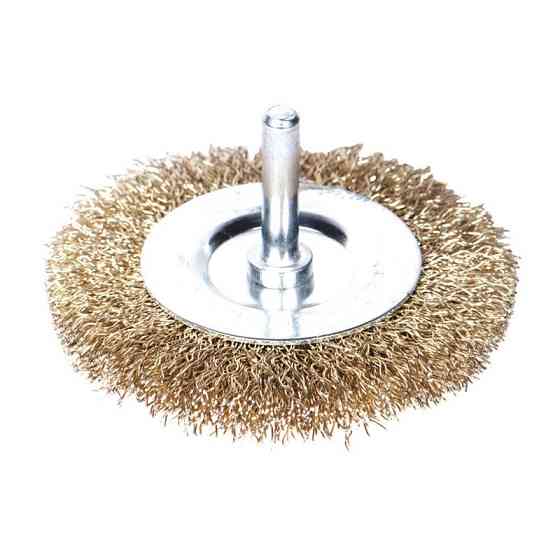 Sigma Щетка проволочная дискообразная Ø50мм хвостовик Ø6мм (латунированная) SIGMA (9013051) Коломыя
