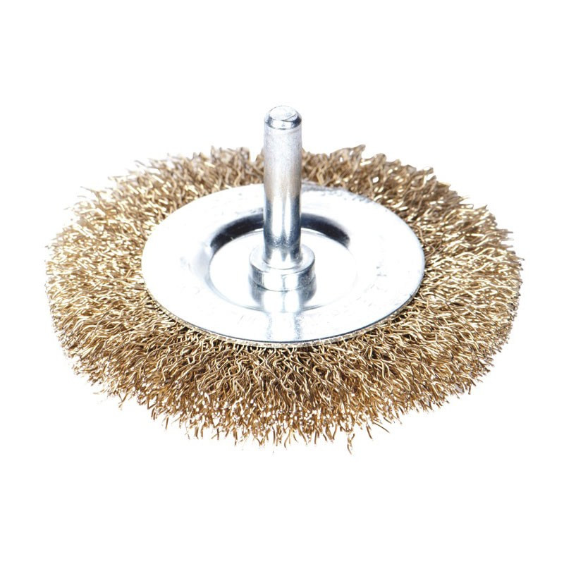 Sigma Щетка проволочная дискообразная Ø50мм хвостовик Ø6мм (латунированная) SIGMA (9013051) Коломыя - изображение 1