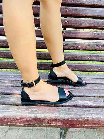 ARLEN Босоніжки жіночі ARLEN Бос-01/03 чорні (літо, шкіра натуральна) (4066) Коломыя