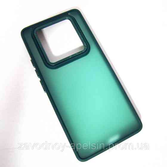 Xiaomi Redmi Note 14 Pro 4G Чехол матовый TPU+PC (зеленый) Одесса
