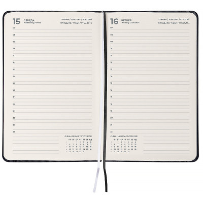 Тижневик Axent датований 2026 Partner Lines, 145х210, чорний (8815-26-01-A) Вінниця - фото 3