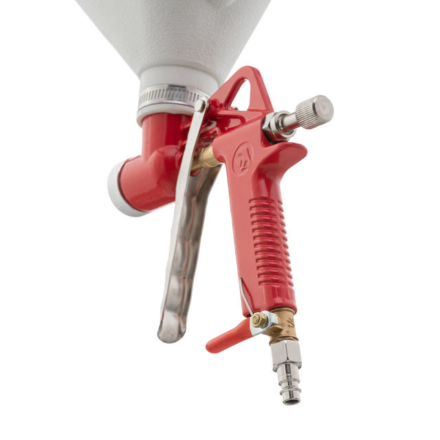 Розпилювач штукатурний пневматичний, форсунки: 4, 6, 8 мм, верхній пластиковий бачок, 9000 мл, 3-6 атм INTERTOOL PT-0403 Киев - изображение 7