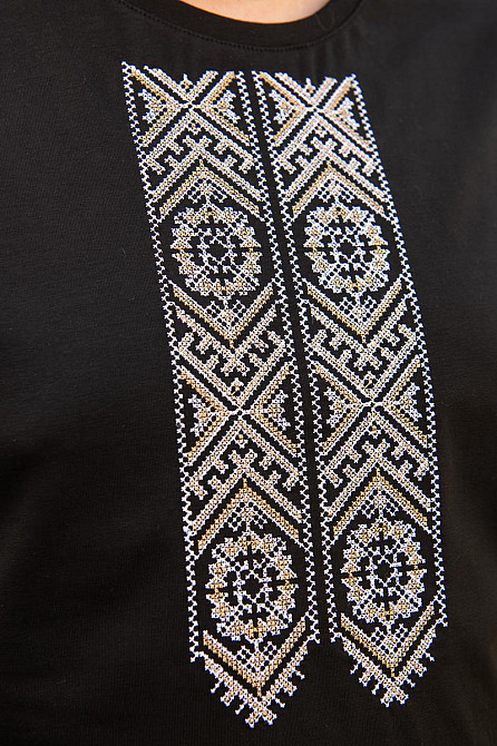 Вишиванка чоловіча з коротким рукавом бавовняного кольору Київ - фото 2