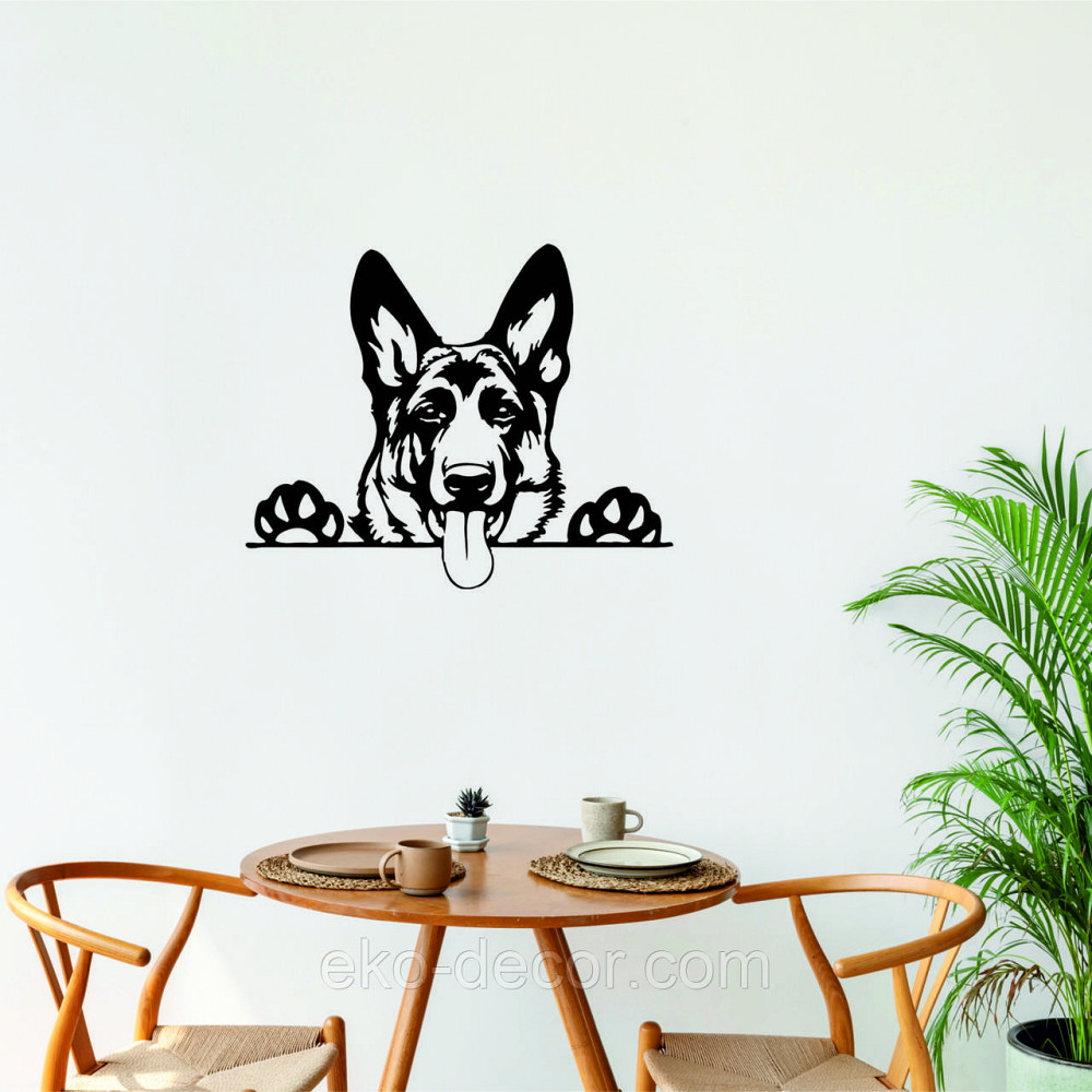 Декоративне настінне Панно «Вівчарка», Декор на стіну 90*72 см, Чорний Київ - фото 7