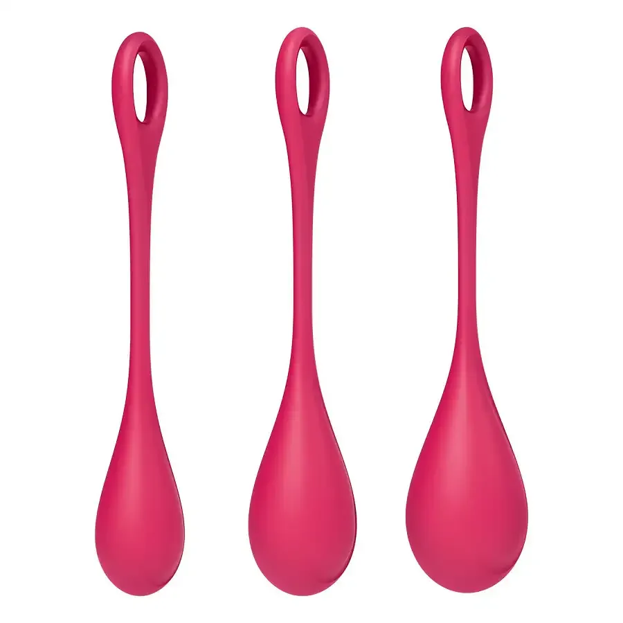 Набір йоні намистин Satisfyer Yoni Power 1 Red, діаметр 2-2,5-3см, вага 22-46-74гр Львов - изображение 3
